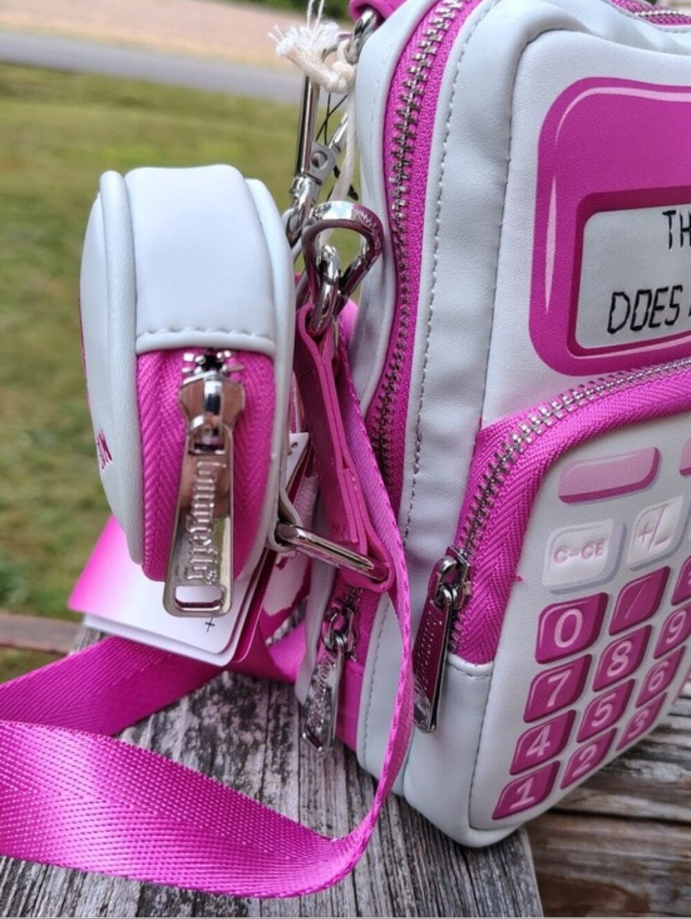 Loungefly Mean Girls “The Limit Does Not Exist” Calculator Crossbody Bag & Pouch - Picture 4 of 10